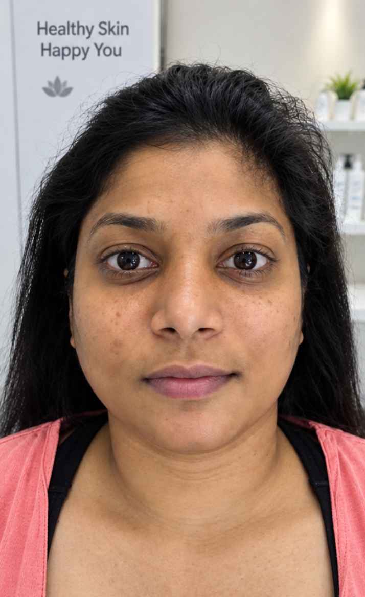 Kavya before Hydra Facial